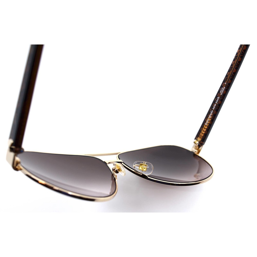 NEW KATE SPADE GENEVA/S 09Q GOLD BROWN AVIATOR WOMEN'S SUNGLASSES - Picture 13 of 14